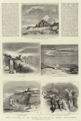Caza de ciervos en el bosque de Black Mount, Argyllshire